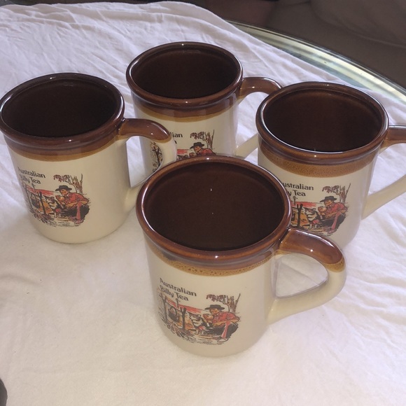Set of 4 vintage 70s western mugs - Picture 4 of 6
